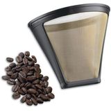 Filtro De Tom De Ouro Cuisinart Para Cuisinart 4 Xícaras De Cafeteira Ouro/preto