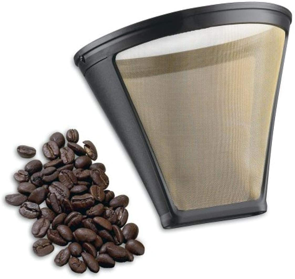 Filtro De Tom De Ouro Cuisinart Para Cuisinart 4 Xícaras De Cafeteira Ouro/preto