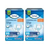 Kit 2 Fralda Geriátrica Tena Dermacare Slip Ultra G com 8 un cada