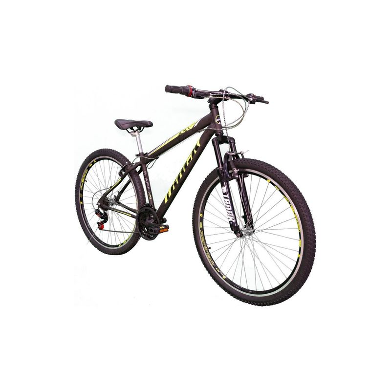 Bicicleta Track&bikes Black Aro 29 Susp. Dianteira 21 Marchas - Amarelo/preto