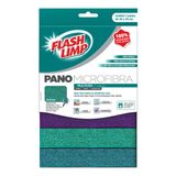 Pano Multiuso Microfibra 30cm X 30cm Flash Limp Fl6742 C/3