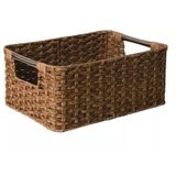 Cesto Organizador Multiuso Rattan Sintético 30x22,5x13cm