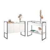 Conjunto Buffet E Aparador Industrial Branco