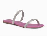 Sandália Rasteira Strass Sua Cia 823014929 Feminino