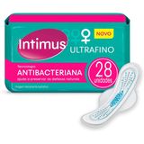 Absorvente Intimus Ultrafinotecnologia  Antibacteriana Com Abas Com 28 Unidades