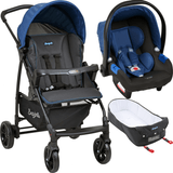 Carrinho Bebe Conforto Touring X Moises Ecco Cinza Azul - Burigotto