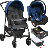 Carrinho Bebe Conforto Base  Ninho Ecco Cz Azul - Burigotto