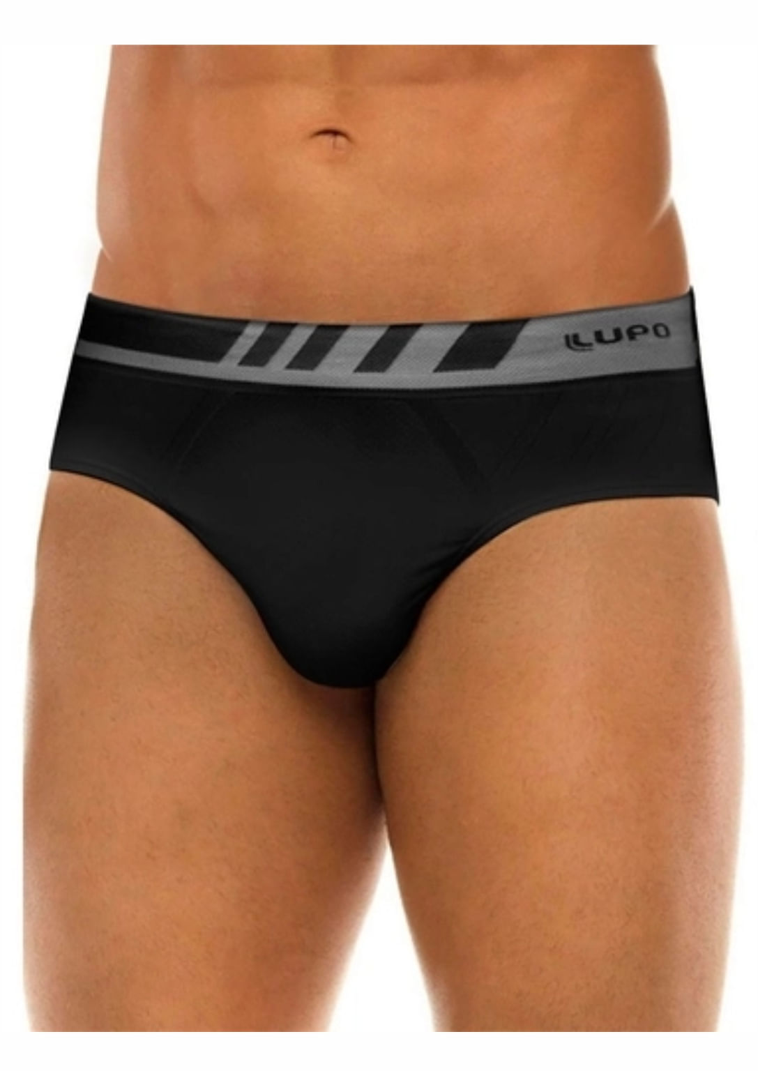 Cueca Slip Lupo - Preto - 00691 | Pau A Pique Cueca Slip 00691 - Preto - Gg