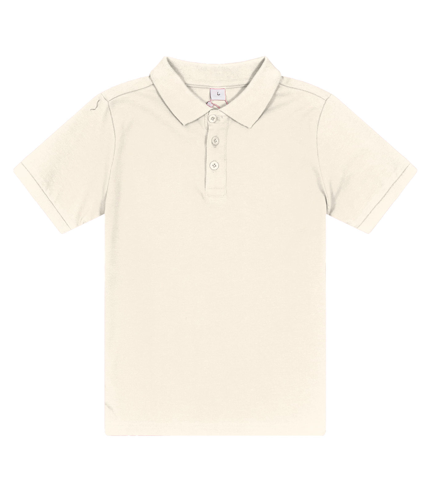 Polo Infantil Masculina Em Cotton Trick Nick Bege 1