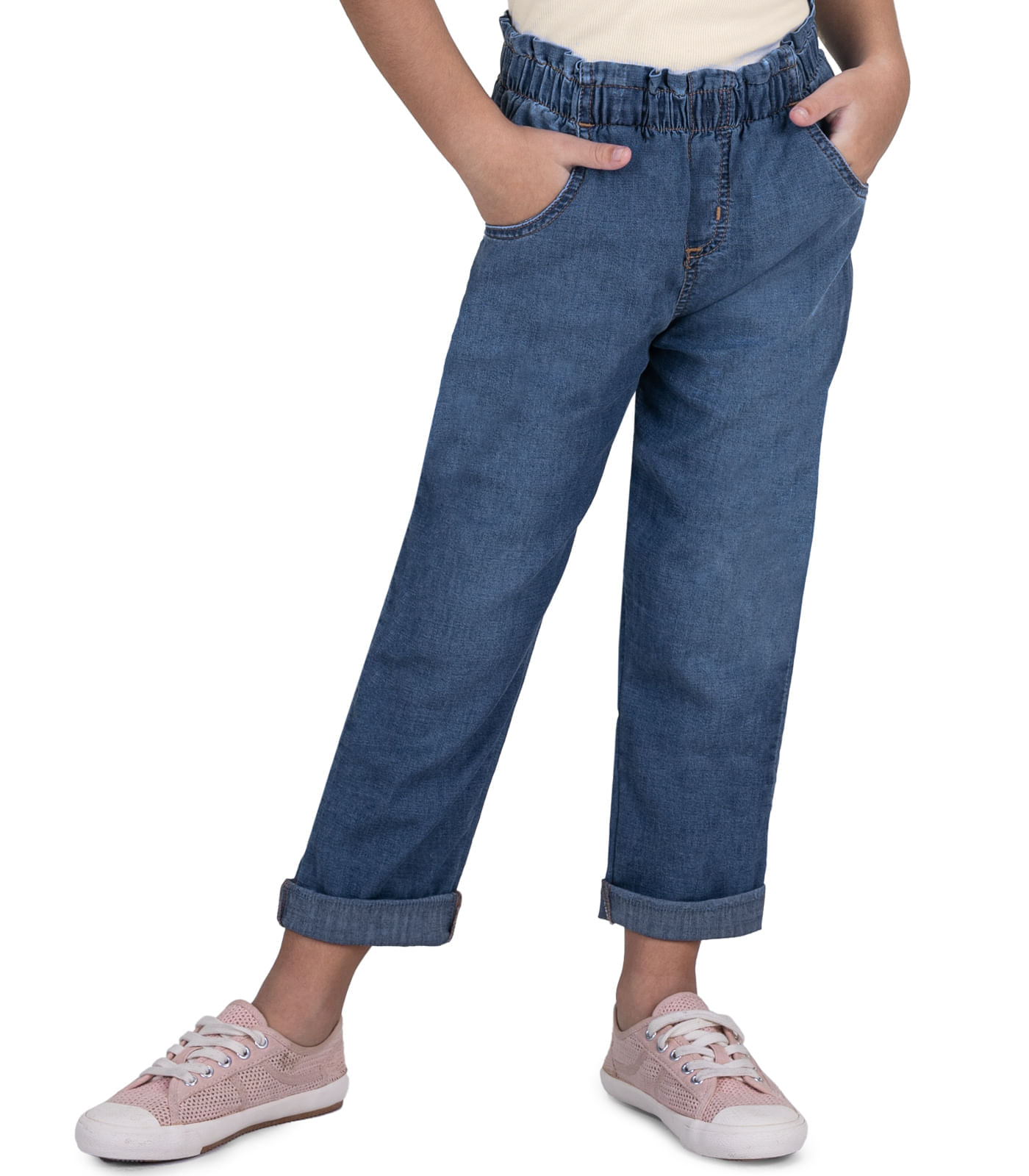 Calça Jeans Infantil Feminina Trick Nick Azul 4