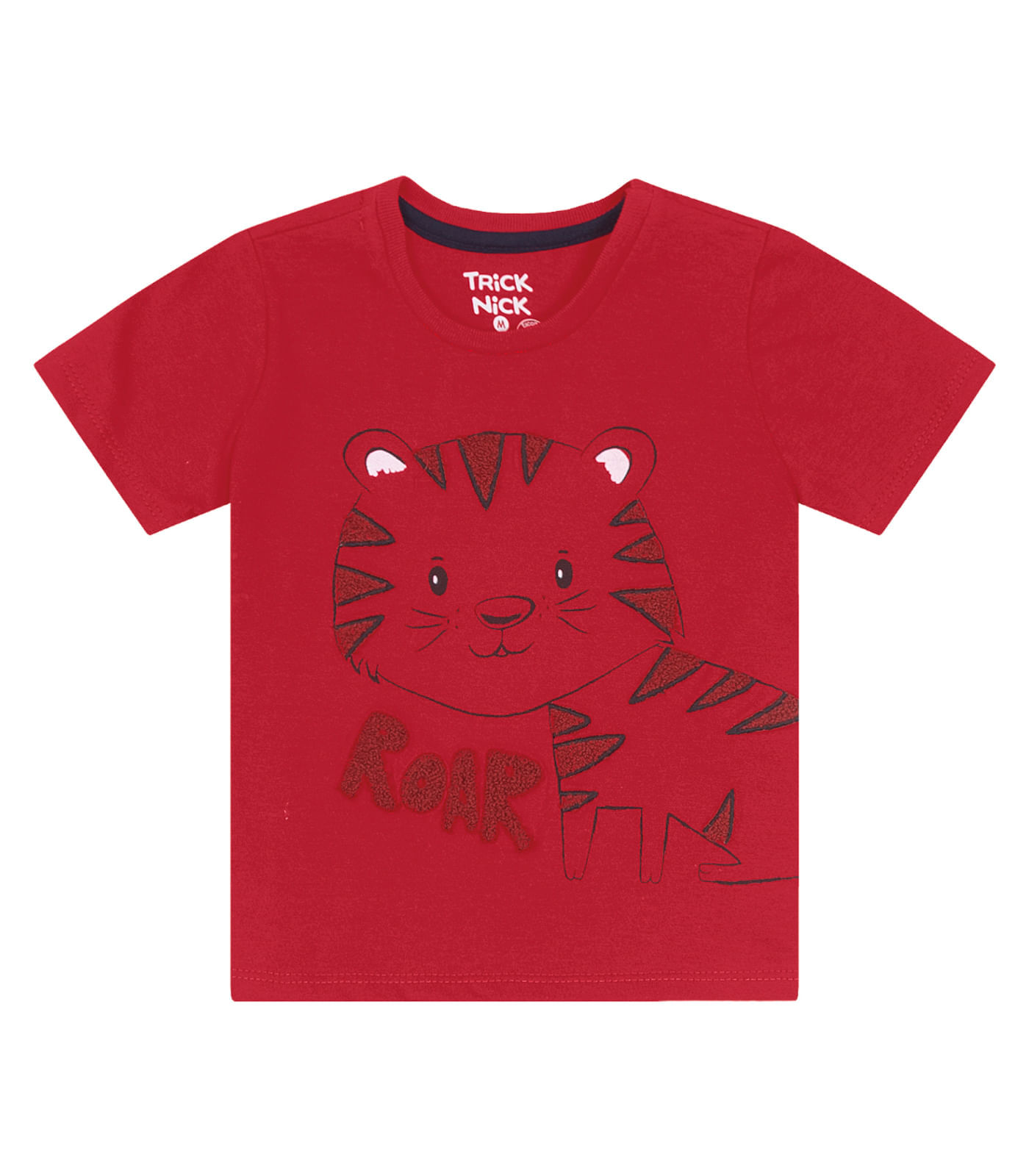Camiseta Infantil Masculina Tigre Trick Nick Vermelho G