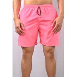 Shorts Praia Masculino Liso - Rosa Neon