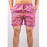 Shorts Praia Masculino Floral - Rosa