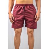 Shorts Praia Masculino Liso - Vermelho Bordô