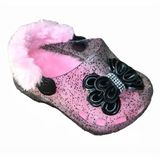 Babuche Infantil Feminina Pantufa Laço Strass Juju