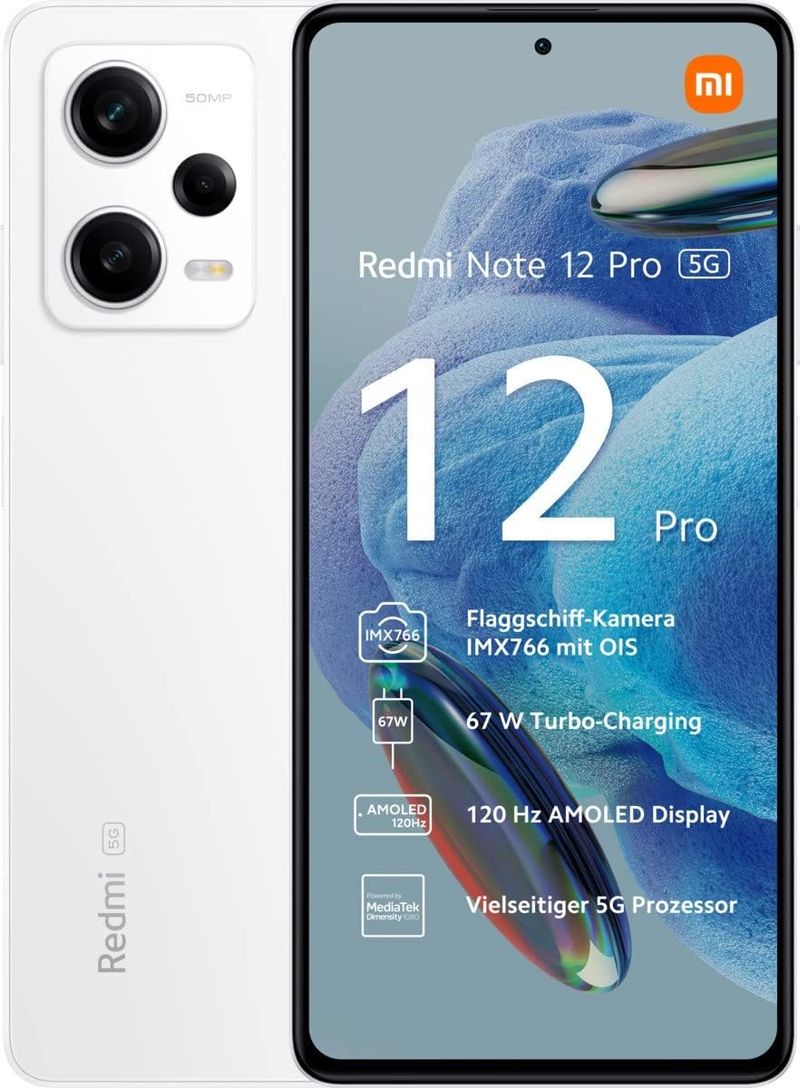 Celular Smartphone Xiaomi Redmi Note 12 Pro 4g 128gb Branco - Dual Chip