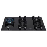 Fogão Cooktop Fischer 5q Tc Infinity Duo Blaze Gás Mesa Vidro 31800