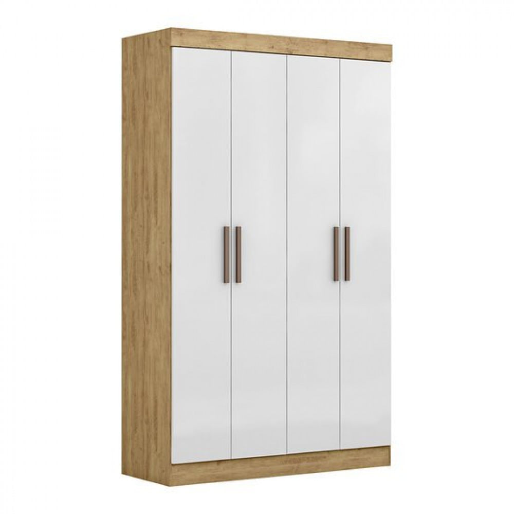 Guarda-roupa Paris 4 Portas 2 Gavetas 100 Mdf Maxel