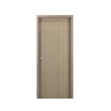 Kit Porta de Madeira Decorada 215x84cm com Batente de MDF Ultra 16cm Mantiqueira MGM Carvalho Alpha