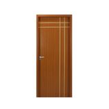 Kit Porta de Madeira Decorada 215x94cm com Batente de MDF Ultra 16cm Mantiqueira MGM Marrom