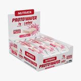 Barra Proto Wafer C/ Whey Protein Morango 12un X 30g - Nutrata