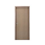 Kit Porta de Madeira Lisa 215x84cm com Batente de MDF Ultra 12cm Melamínico MGM Carvalho Alpha