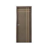 Kit Porta de Madeira Decorada 215x84cm com Batente de MDF Ultra 12cm Mantiqueira MGM Carvalho Quebec
