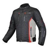 Jaqueta X11 Iron 3 Moto Motociclismo Motoqueiro Masculina - Preto, Cinza E Vermelho - G