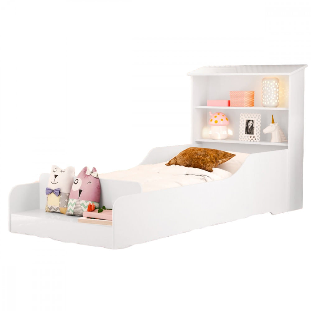 Cama Casinha Infantil Liz Branco Cambel Vj