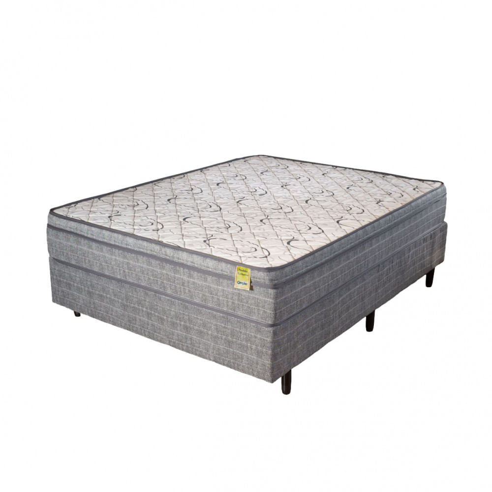 Cama Box Casal Com Colchão De Espuma D45 Dreemy Mega 138x188x63cm Apolospuma