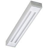 LUMINARIA VAL 2X60 TRANSP 65X10 COM LAMPADA BIV 29526