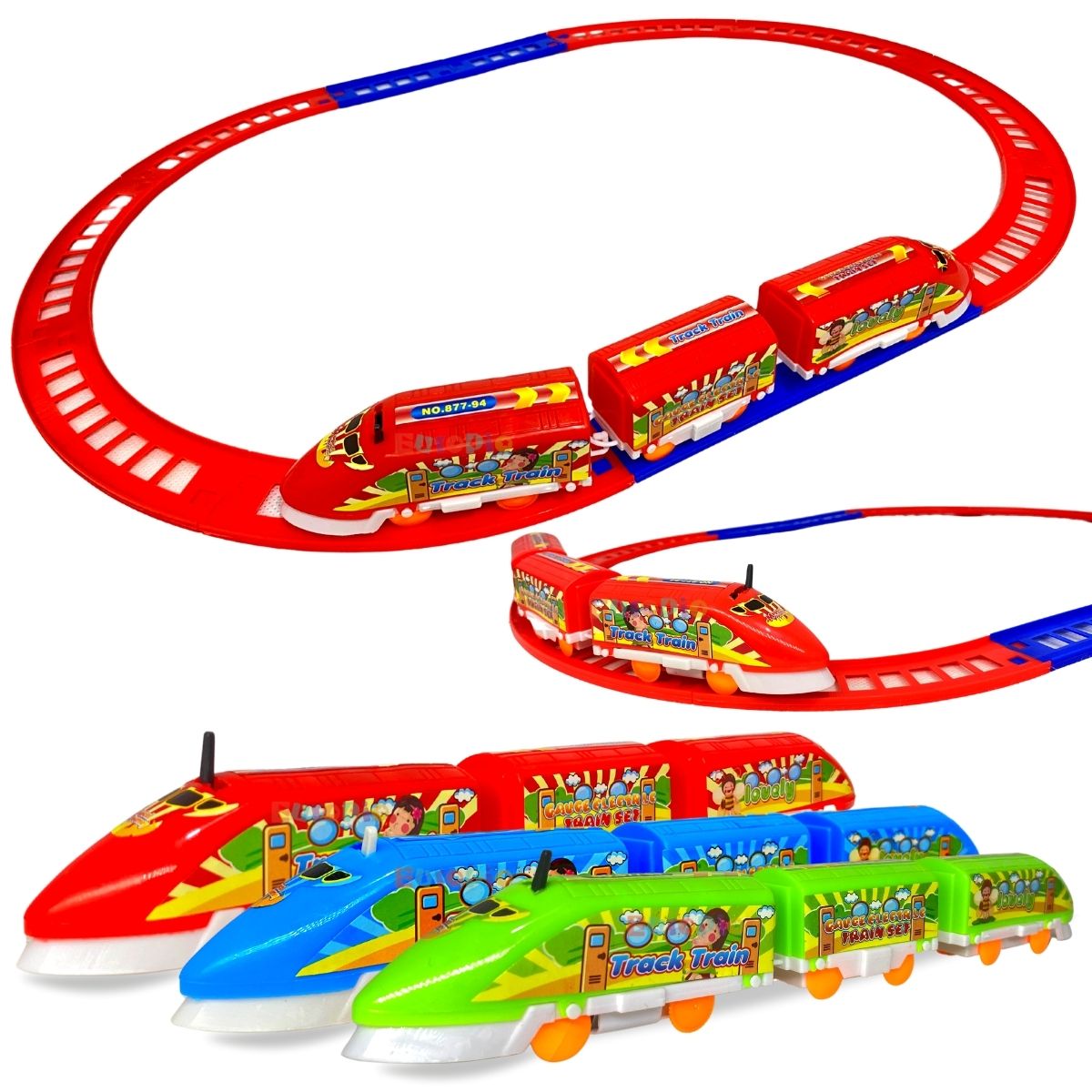 Pista De Trem A Pilha + 4 Vagões Ferrorama - Samba Toys - Carrefour