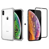 Película De Vidro 3d + Capa Antiimpacto Iphone Xs Max