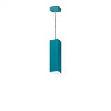 Pendente Viena Quadrado 30 cm Conti Iluminação Verde Tiffany