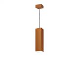 Pendente Viena Quadrado 30 cm Conti Iluminação Cobre Fosco