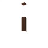 Pendente Viena Quadrado 30 cm Conti Iluminação Café