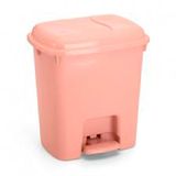 Lixeira Retangular Com Pedal Colorida 7,5 Litros De Plástico