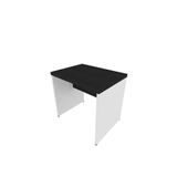 Mesa De Escritório 40mm Natus 80cmx60cm Bramov Móveis Branco/preto