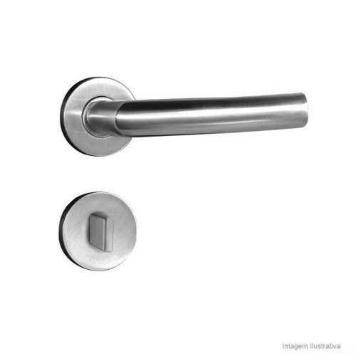 Fechadura Luma Inox Escovado Banheiro Inox