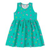 Vestido Infantil Cotton Leve Rovi Kids Verde 16