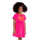 Vestido Infantil Borboleta Rovi Kids Rosa 10