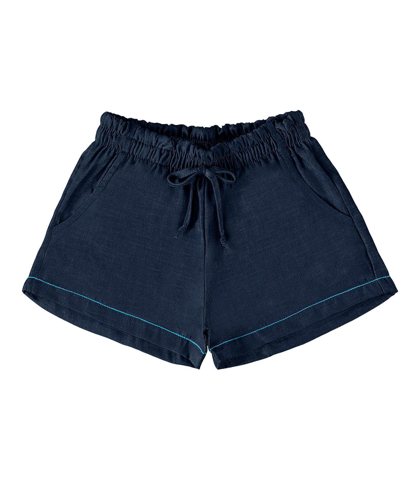 Shorts Clochard Juvenil Feminino Rovi Kids Azul 4