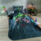 Cobre Leito Cama Solteiro Vingadores Avengers 1,60m X 2,35m