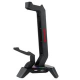 Suporte Headset Redragon Scepter Elite Rgb Preto - Ha311