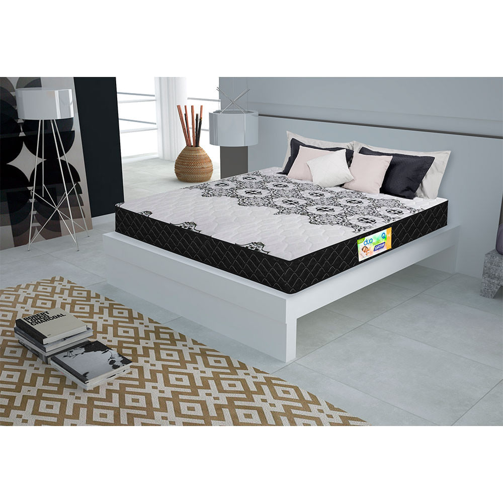 Colchão De Casal Queen Gazin Duo Balance D33 Misto 22x158x198cm