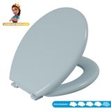 Assento Sanitário Oval Almofadado Astra Azul 1
