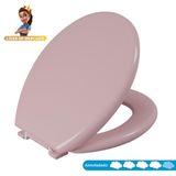 Assento Sanitário Oval Almofadado Astra Rosa 1