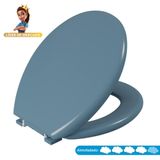 Assento Sanitário Oval Almofadado Astra Mediterrâneo