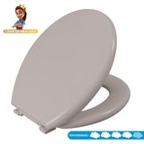 Assento Sanitário Oval Almofadado Astra Salmao 1