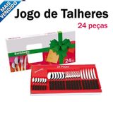 Jogo De Faqueiro - Jogo De Faca - Kit De Facas -jogo De Talher Faqueiro - 24 Peças Barichello Inox - Barichello - Panami